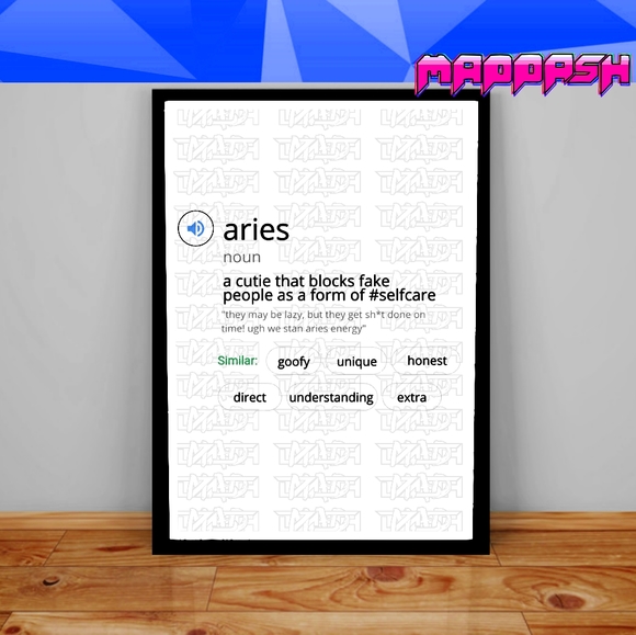 Google Horoscope x Webster Definition Astrology Aesthetic Astrology Sign Poster - Picture 3 of 12